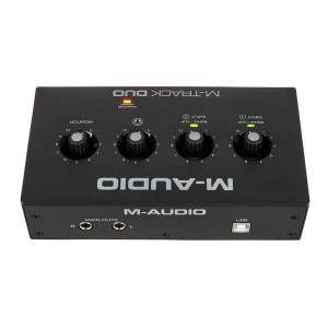 M-Track DUO M-audio soundcard usb audio interface maudio mtrack 2 channel